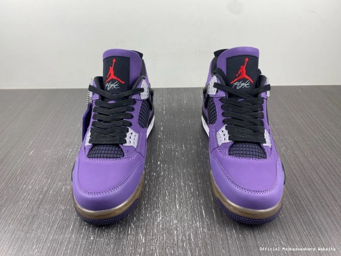 Official Maikesneakers Travis Purple Jordan Family) 766296 4 and LN4 Retro Scott (Friends 0812